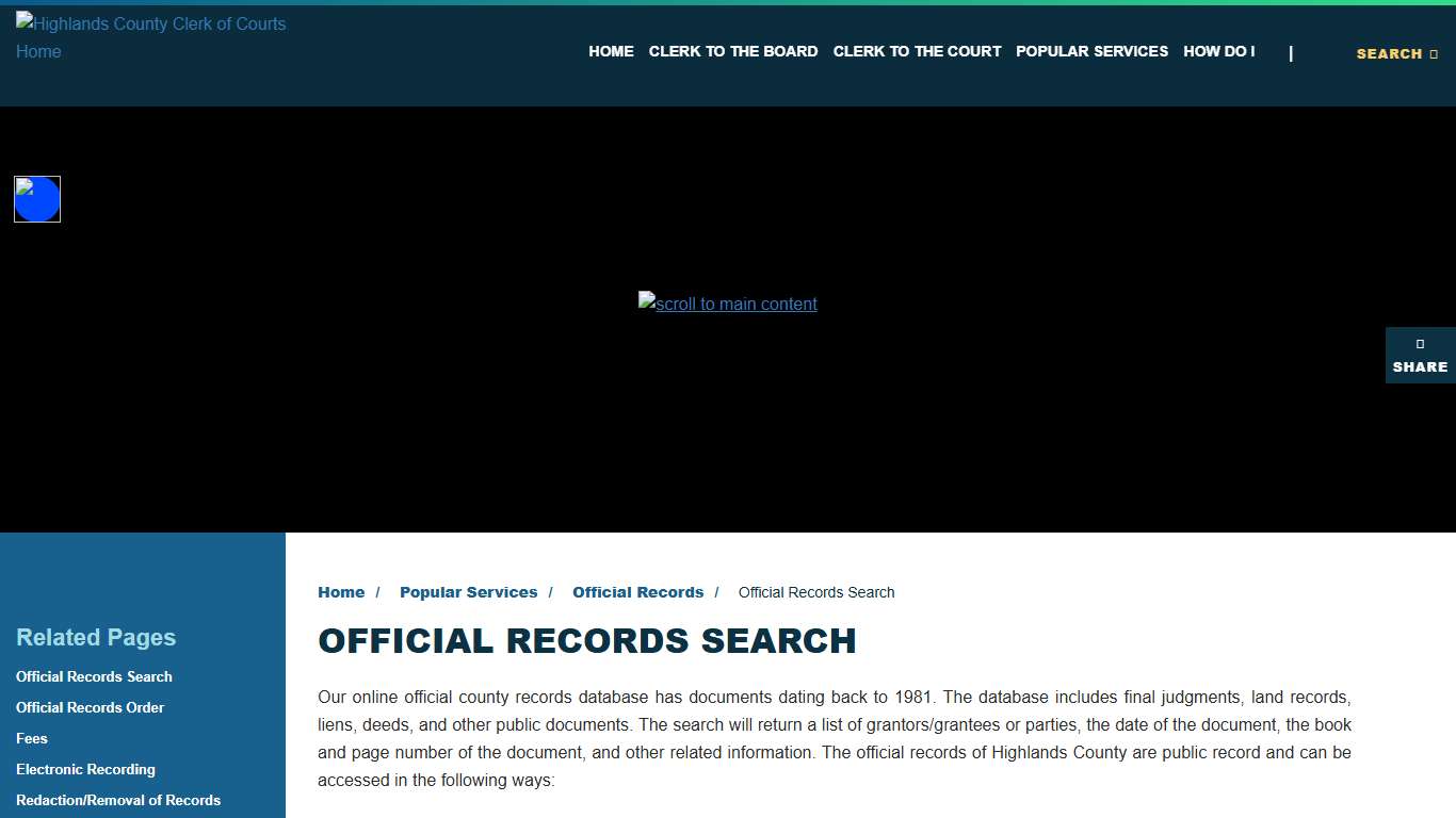 Official Records Search
